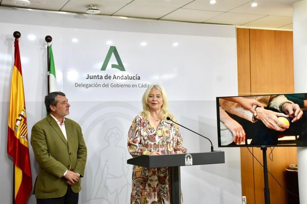 Mercedes Colombo en rueda de prensa.