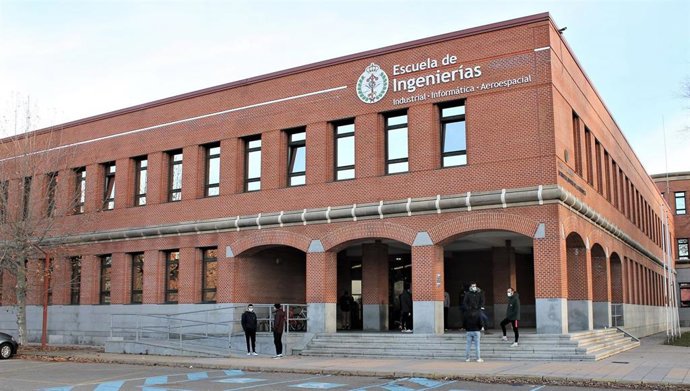 Magen de la Escuela de Ingenierías Industrial, Informática y Aeroespacial de la ULE, sede de la jornada"
