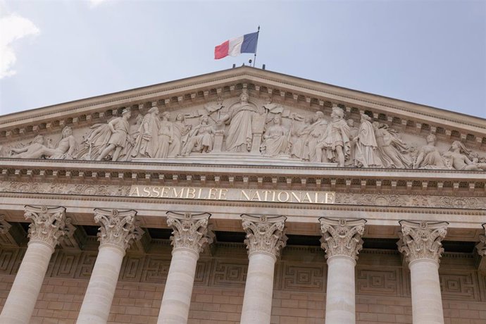 Fachada de la Asamblea Nacional de Francia, en París