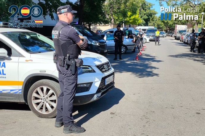 Policía Nacional y Policía Local de Palma continúan con los operativos conjuntos de seguridad en Camp Redó