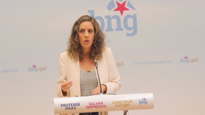 Archivo - La diputada del BNG en el Parlamento gallego Alexandra Fernández.