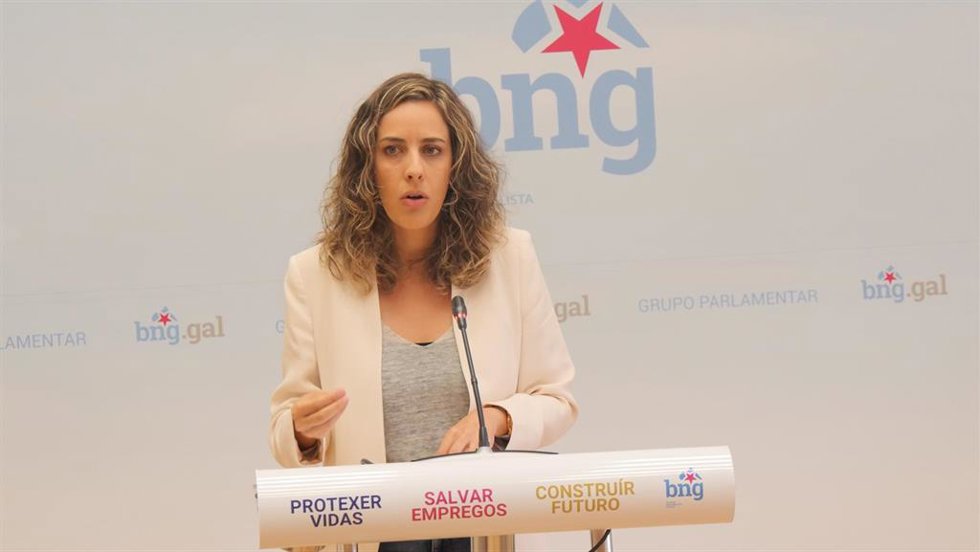 Archivo - La diputada del BNG en el Parlamento gallego Alexandra Fernández.