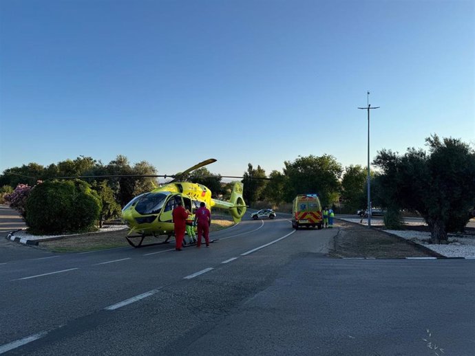 Imagen de recurso del helicóptero de Emergencias 112 Comunidad de Madrid.