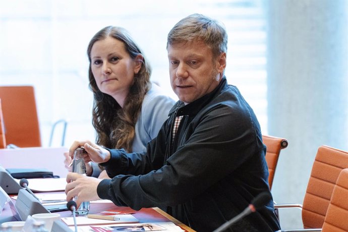 Archivo - August 30, 2023, Berlin, Berlin, Deutschland: Janine Wissler und Martin Schirdewan bei der Klausur der Fraktion Die Linke im Bundestag. Berlin, 30.08.2023