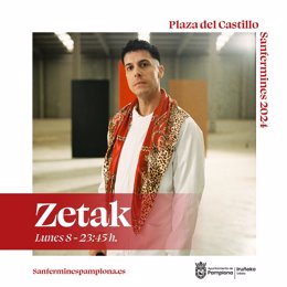 Cartel del concierto de Zetak