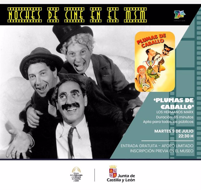 Archivo - La película 'Plumas de caballo' abre este martes el ciclo 'Noches de Cine' en el Museo de la Siderurgia  y la Minería.