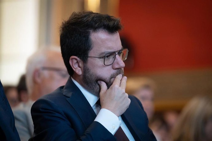 El presidente de la Generalitat, Pere Aragonès