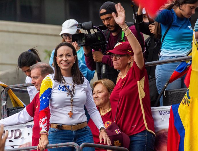 La líder opositora María Corina Machado