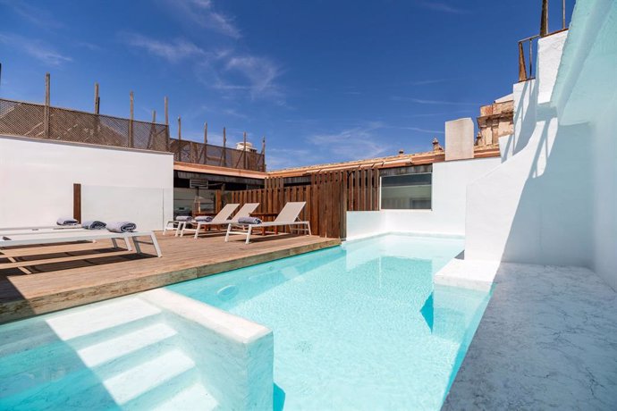 Rooftop del Hotel Aristoy en Tarifa.