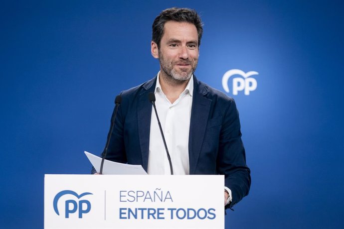 Archivo - El portavoz del comité de campaña del PP, Borja Sémper, ofrece una rueda de prensa posterior a la reunión del Comité de Dirección del Partido Popular,  en la sede del partido, a 24 de abril de 2023, en Madrid (España). El portavoz ha abordado la