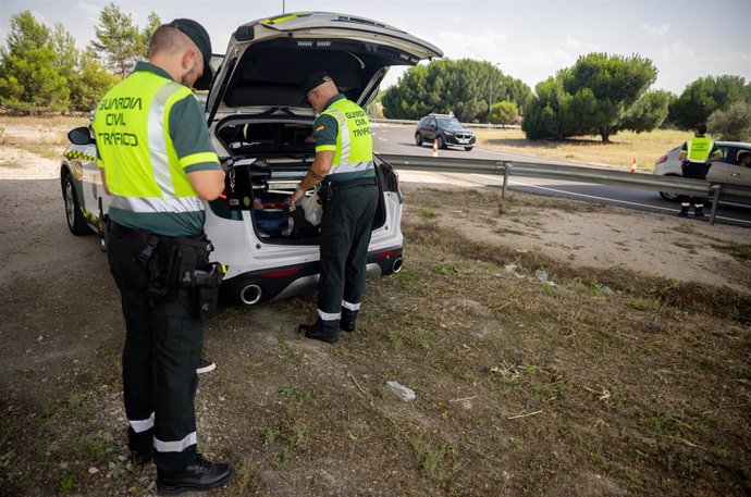 Control de tráfico de la Guardia Civil en Móstoles, a 5 de julio de 2024, en Móstoles, Madrid (España).