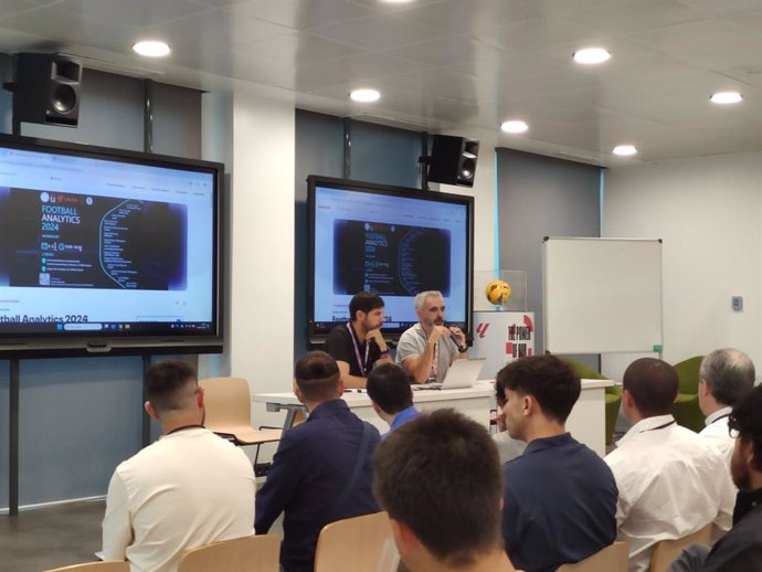 Jornada dedicada al 'big data' en el fútbol celebrada en la sede de LaLiga en Madrid.