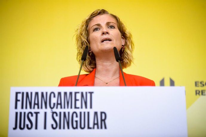 La portaveu d'ERC, Raquel Sans