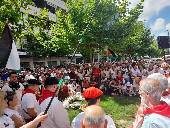 Pamplona recuerda a Germán Rodríguez 46 años después de su muerte, en los Sanfermines de 1978