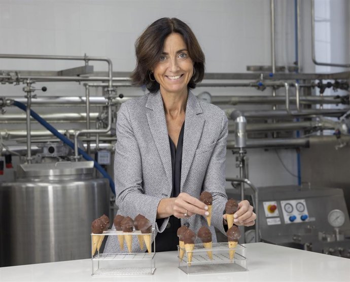 Archivo - La directora general de Helados Estiu, Mª José Félix