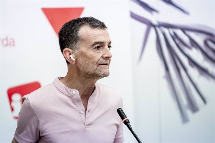 El coordinador federal de IU, Antonio Maíllo, interviene en la primera reunión al completo de la nueva Coordinadora Federal, en el edificio 'Abogados de Atocha', a 6 de julio de 2024, en Madrid (España). (Foto de archivo).