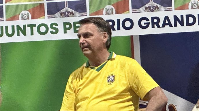 Archivo - El expresidente brasileño Jair Bolsonaro