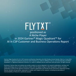 Flytxt positioned as A Niche Player in 2024 Gartner Magic Quadrant for AI in CSP Customer and Business Operations Report