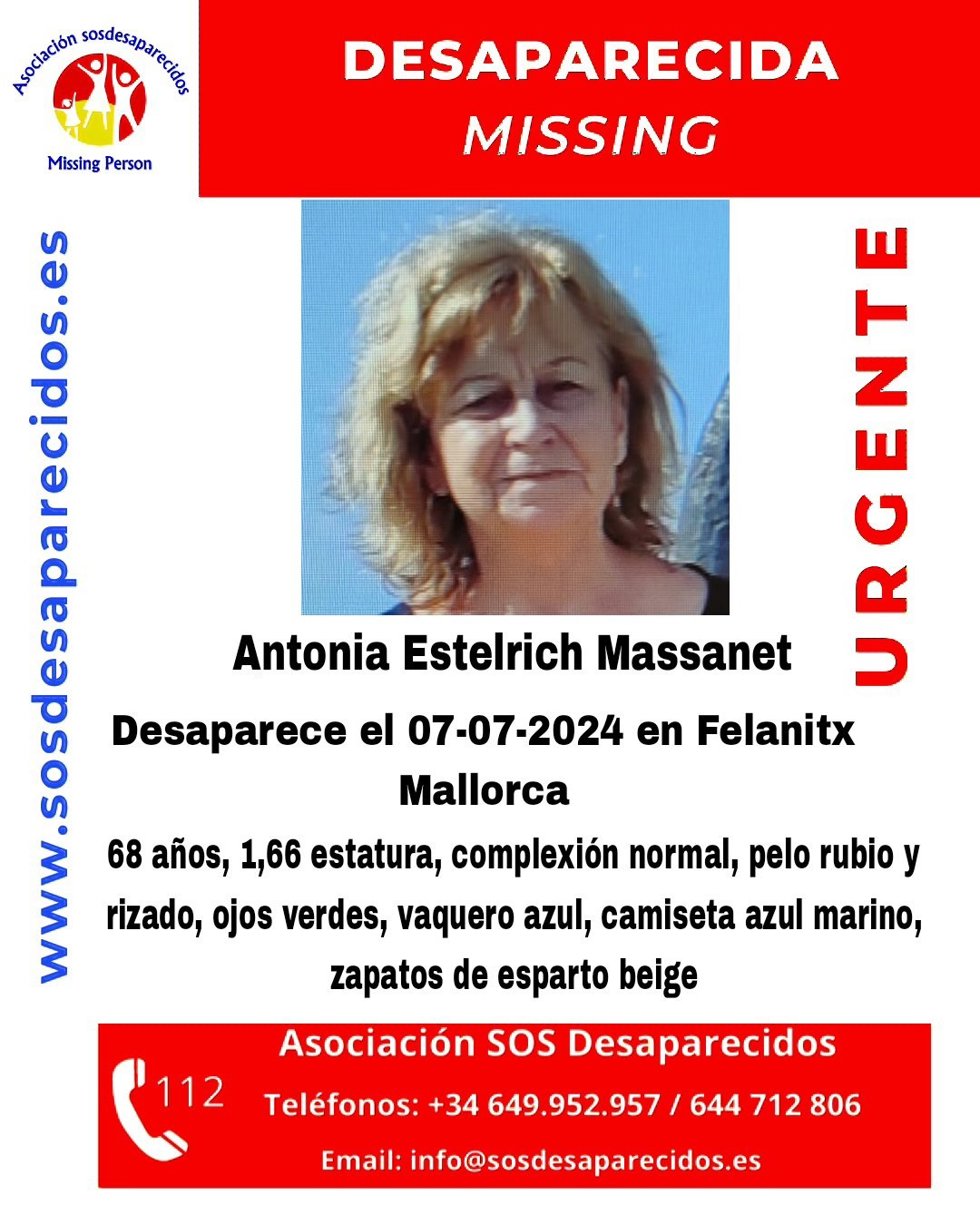 Archivo - Alerta por la desaparición de una mujer en Felanitx.