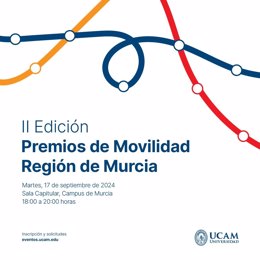 La UCAM convoca los II Premios de Movilidad de la Región de Murcia