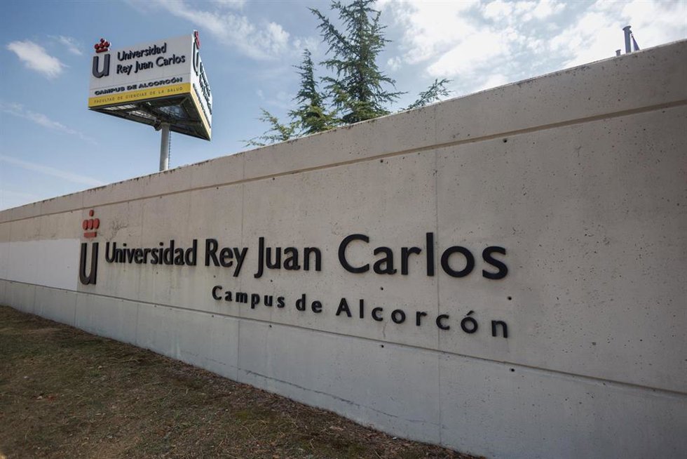 Archivo - Fachada de la Universidad Rey Juan Carlos (URJC) del campus de Alcorcón, en el inicio del curso universitario, a 7 de septiembre de 2023, en Alcorcón, Madrid (España). La Universidad Rey Juan Carlos es una universidad pública española con sed