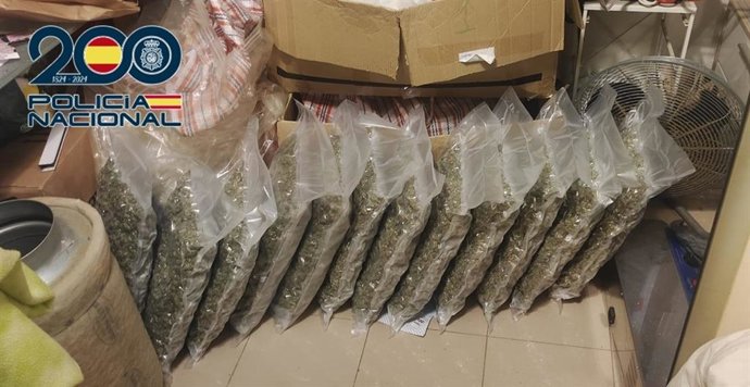 Bolsas con marihuana intervenida por la Policía Nacional