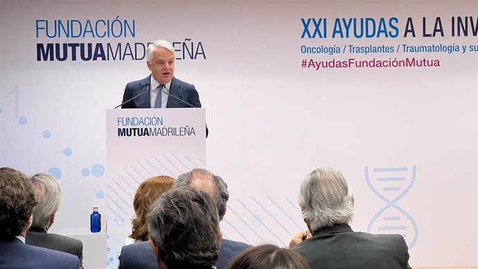 Ignacio Garralda, presidente del Grupo Mutua Madrileña y de la Fundación Mutua, inaugura el acto de entrega de las #AyudasFundaciónMutua.