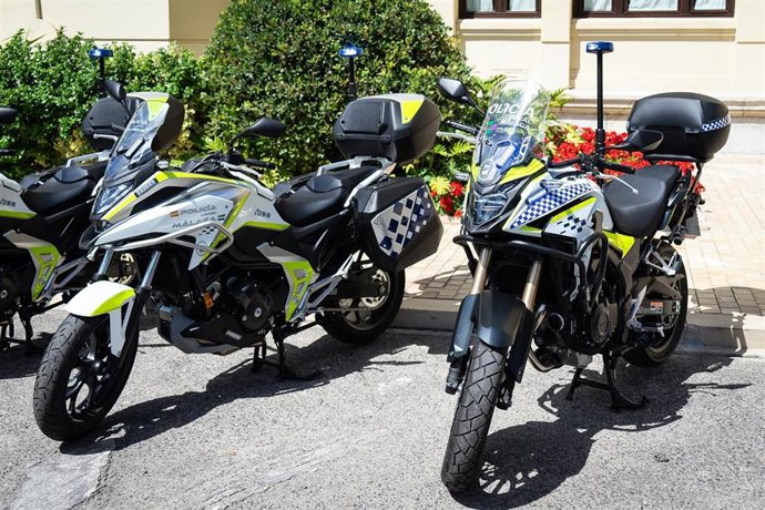 Motocicleta de la Policía Local de Málaga
