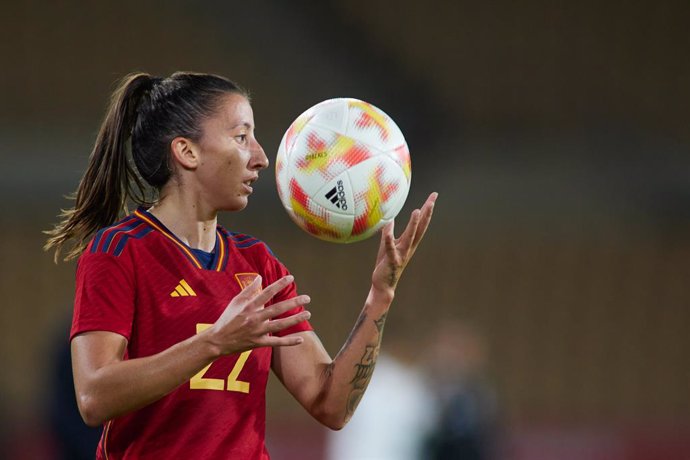 Archivo - Sheila Garcia of Spain gestures during International women’s friendly match played between Spain and Japan at La Cartuja stadium November 15, 2022, in Sevilla, Spain.