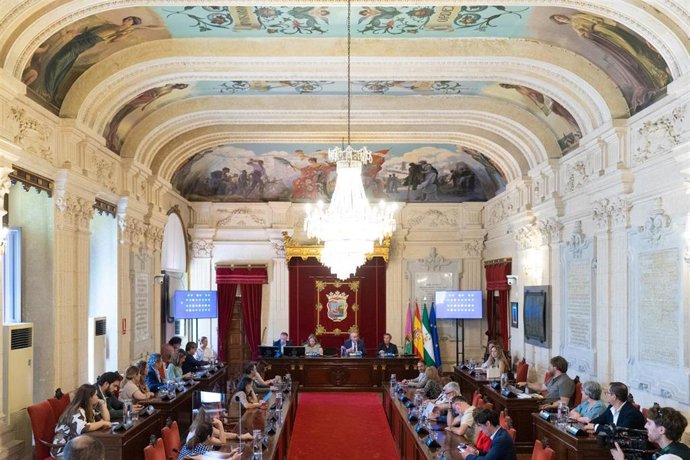Pleno extraordinario del Ayuntamiento de Málaga