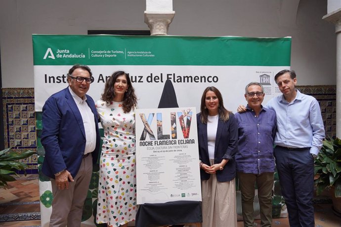 Presentación de la 'Noche flamenca ecijana', que se celebrará del 15 al 19 de julio.