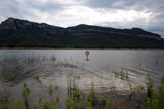 El pantà de Sau, a 22 de junio de 2024, en Vilanova de Sau, Barcelona (Catalunya)