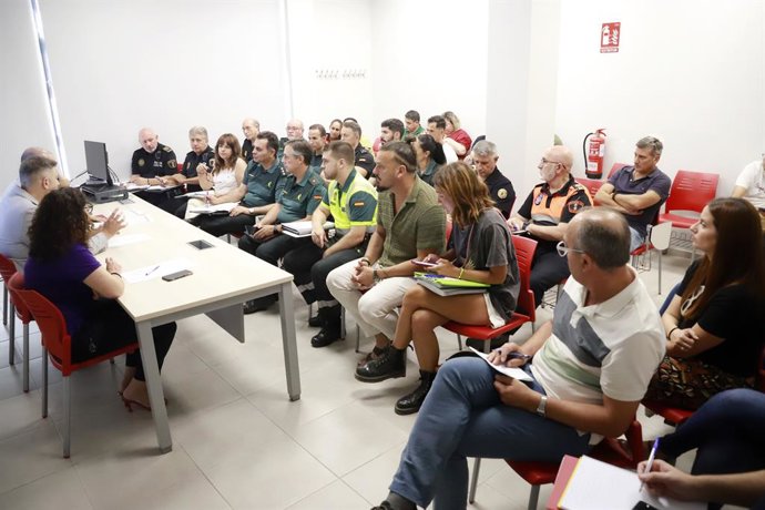 Junta de Seguretat de Cullera per a coordinar el dispositiu de seguretat dels festivals Zevra i Medusa