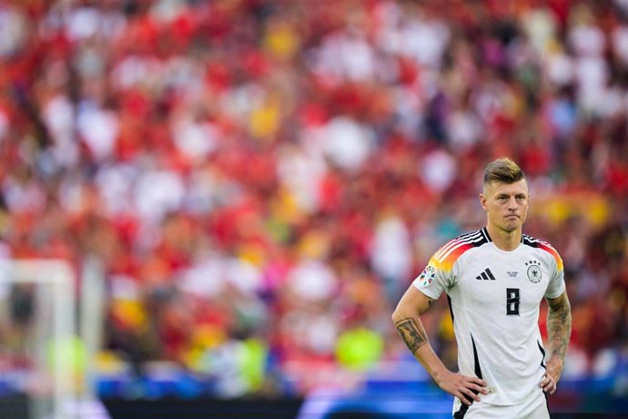 El exfutbolista alemán Toni Kroos, en los cuartos de final de la Eurocopa 2024. 