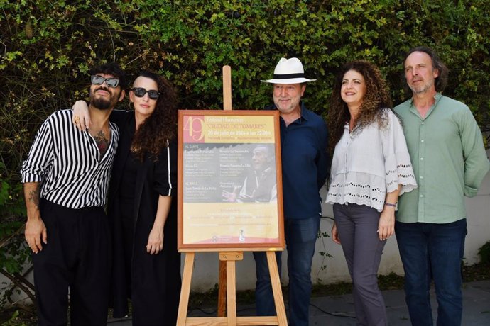 Presentación del cartel del Festival Flamenco 'Ciudad de Tomares' 2024 el pasado 14 de junio.