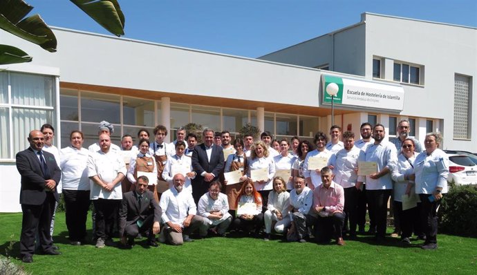 Clausura del curso lectivo 2023-24 en la Escuela de Hostelería de Islantilla.