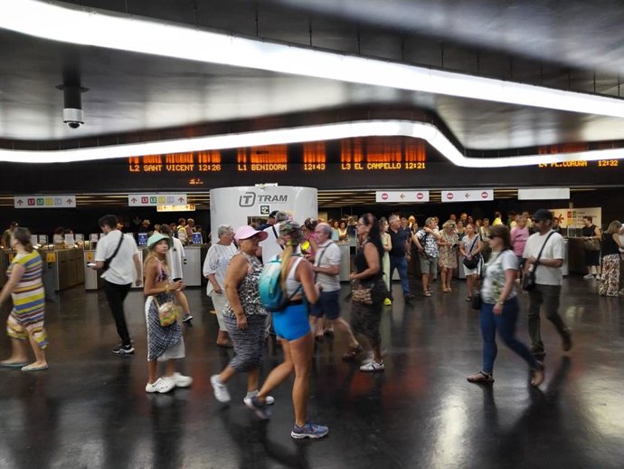Viatgers del TRAM d'Alacant