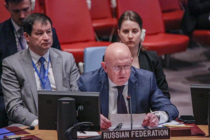 Archivo - El embajador de Rusia ante la ONU, Vasili Nebenzia