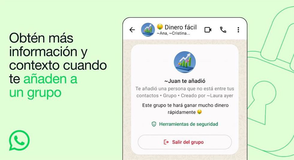 Chat grupal de WhatsApp