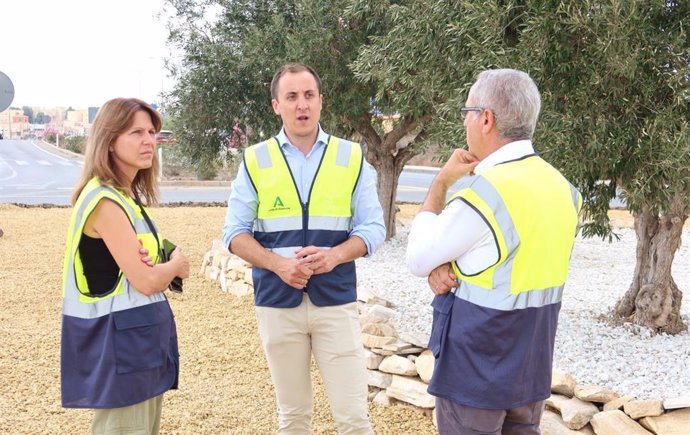 Visita a las obras realizadas en la carretera A-352 de Cuevas del Almanzora a Garrucha.