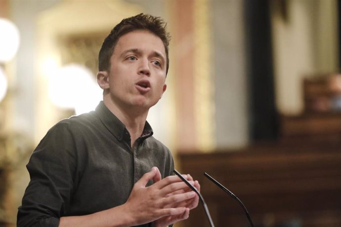 Archivo - El portavoz de Sumar en el Congreso, Íñigo Errejón, durante una intervención en una sesión plenaria en el Congreso de los Diputados, en Madrid (España), a 29 de septiembre de 2020.