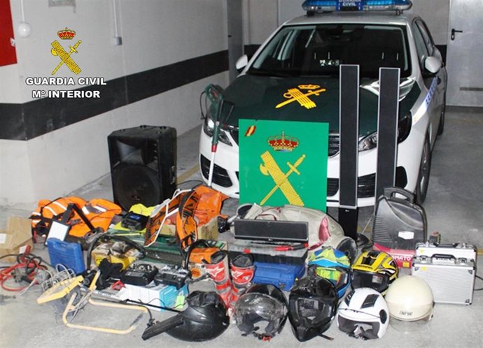 Efectos recuperados en el marco de la operación 'Taray'