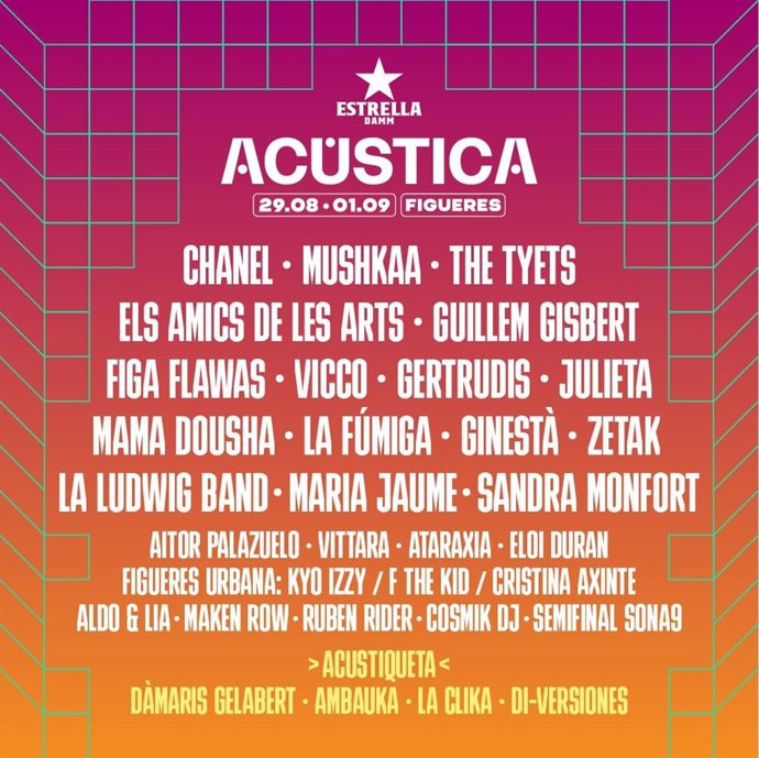 Cartel del Festival Acústica de Figueres