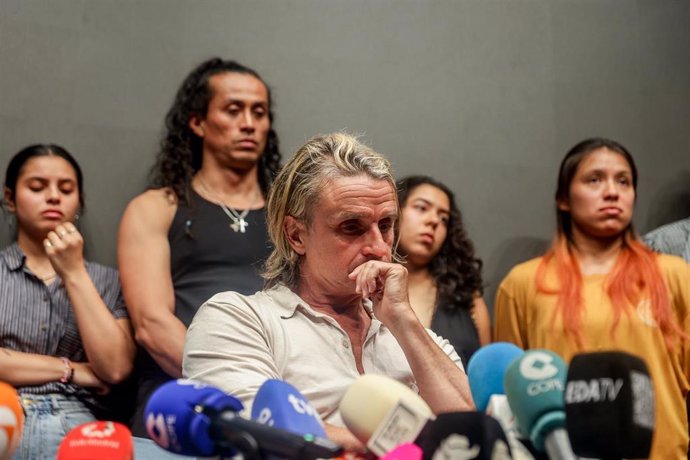 El productor musical Nacho Cano ofrece declaraciones a los medios, a 9 de julio de 2024, en Madrid (España). Nacho Cano ha atendido a los medios de comunicación tras ser detenido por contratar presuntamente a inmigrantes irregulares para su musical 'Malin