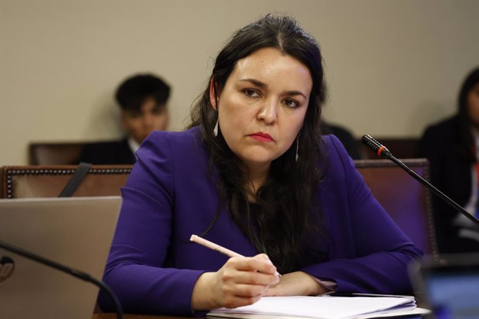 Valparaiso, 9 de julio 2024. La directora de la JUNAEB Camila Rubio Araya participa de la comision de educacion de la Camara de Diputados. Raul Zamora/Aton Chile