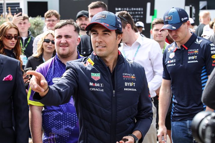 PEREZ Sergio (mex), Red Bull Racing RB20, portrait during the Formula 1 Qatar Airways British Grand Prix 2024, 12th round of the 2024 Formula One World Championship from July 5 to 7, 2024 on the Silverstone Circuit, in Silverstone, United Kingdom 