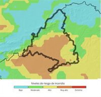 Aumenta el riesgo de incendios en la región, que ya muy alto en el centro y suroeste de la región