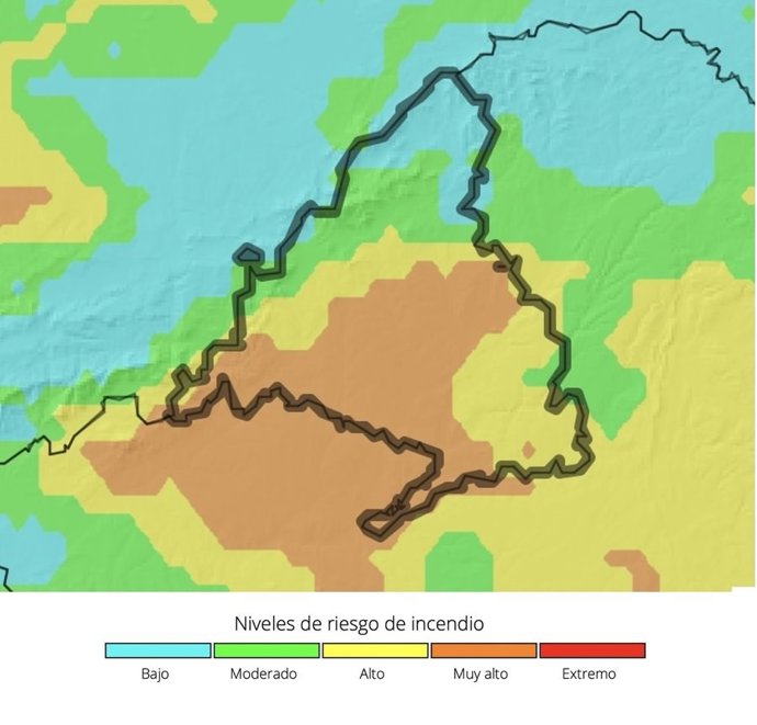 Aumenta el riesgo de incendios en la región, que ya muy alto en el centro y suroeste de la región