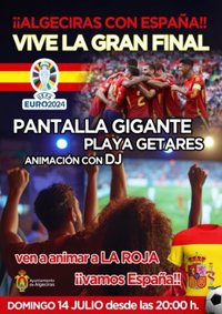 El Ayuntamiento de Algeciras instará una pantalla gigante para ver la final de la Eurocopa con animación previa