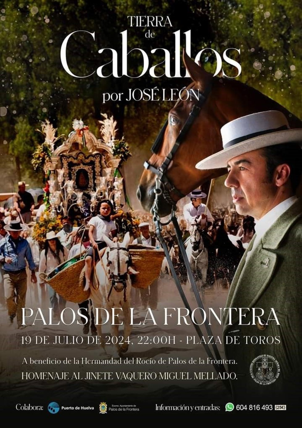 Cartel del espectáculo musical y ecuestre 'Tierra de Caballos' del compositor y poeta José León.